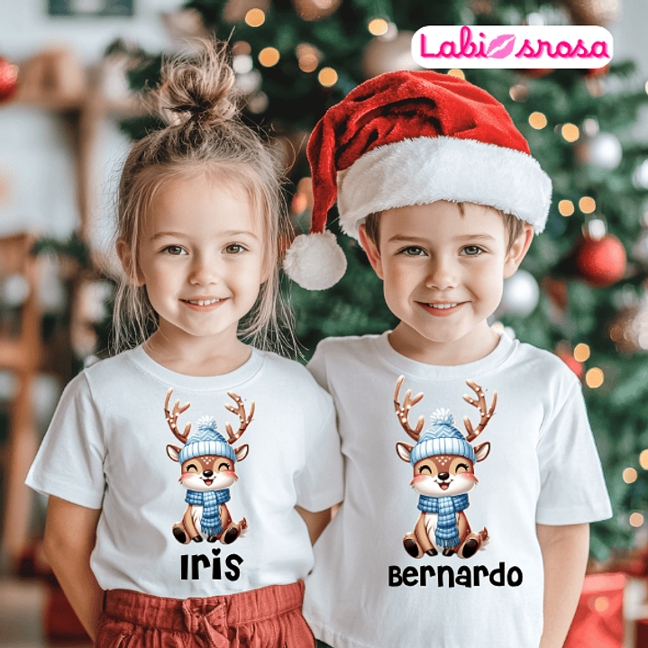 CAMISOLA NATAL PERSONALIZADA - ADULTO OU CRIANÇA 1