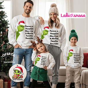 CAMISOLA NATAL PERSONALIZADA - ADULTO OU CRIANÇA