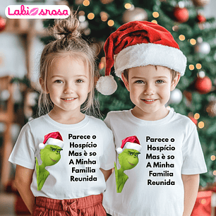 CAMISOLA NATAL PERSONALIZADA - ADULTO OU CRIANÇA