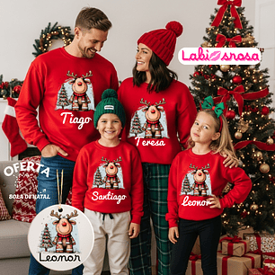  CAMISOLA NATAL PERSONALIZADA - ADULTO OU CRIANÇA