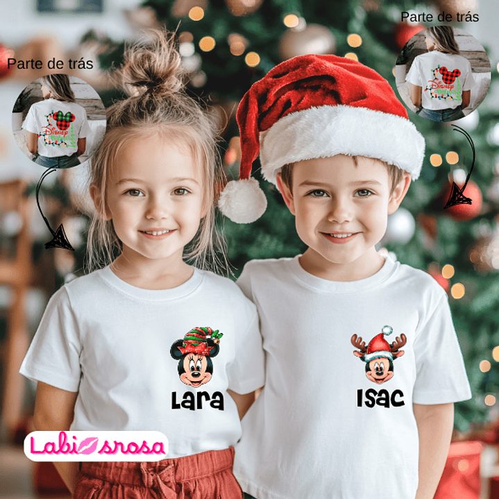CAMISOLA NATAL PERSONALIZADA - ADULTO OU CRIANÇA 1