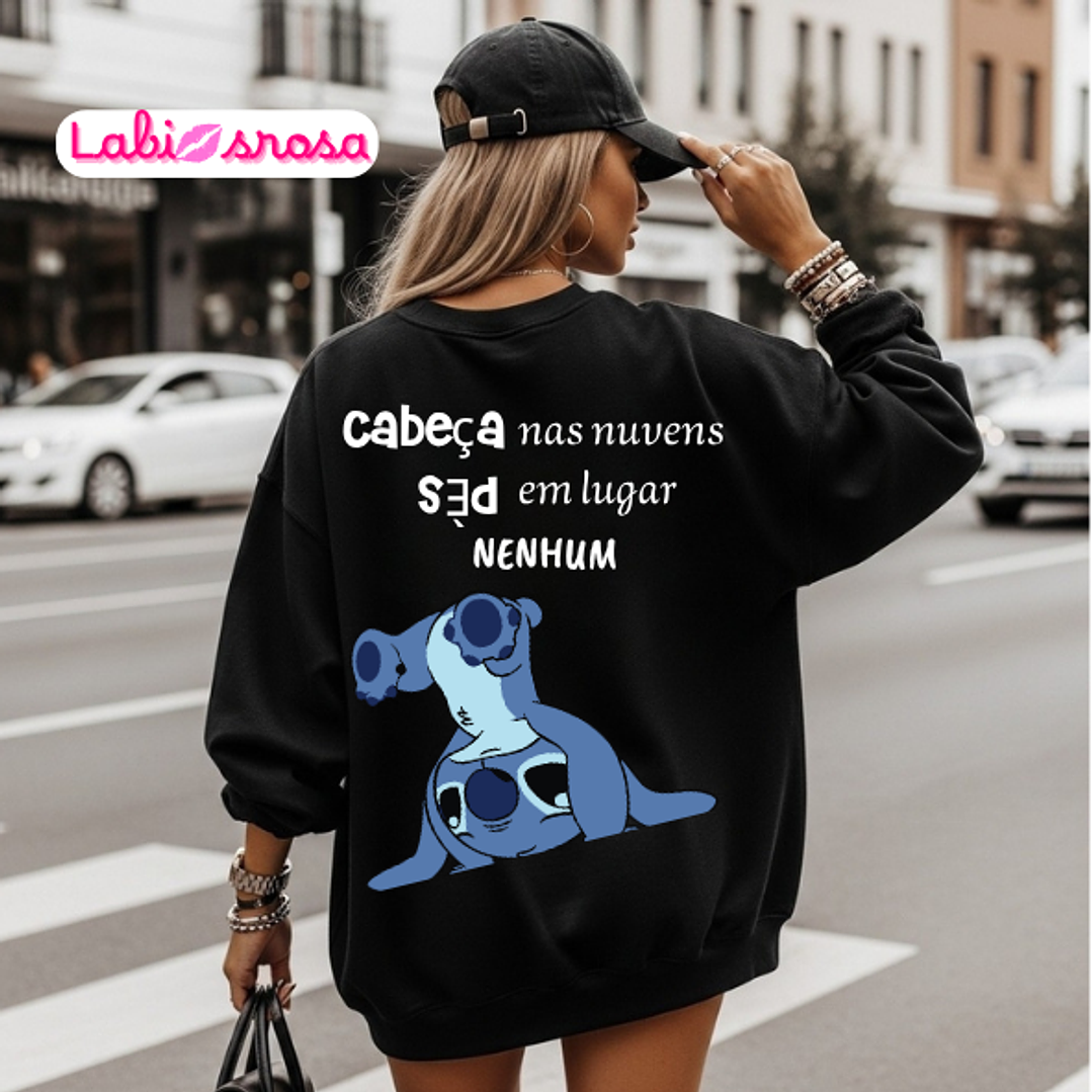 SWEAT PERSONALIZADA - STITCH  1