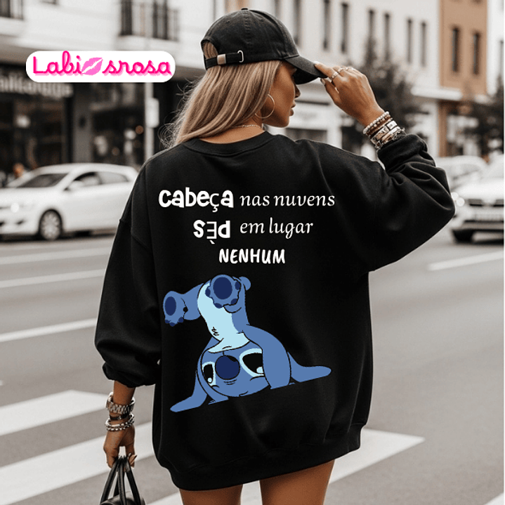 SWEAT PERSONALIZADA - STITCH  1