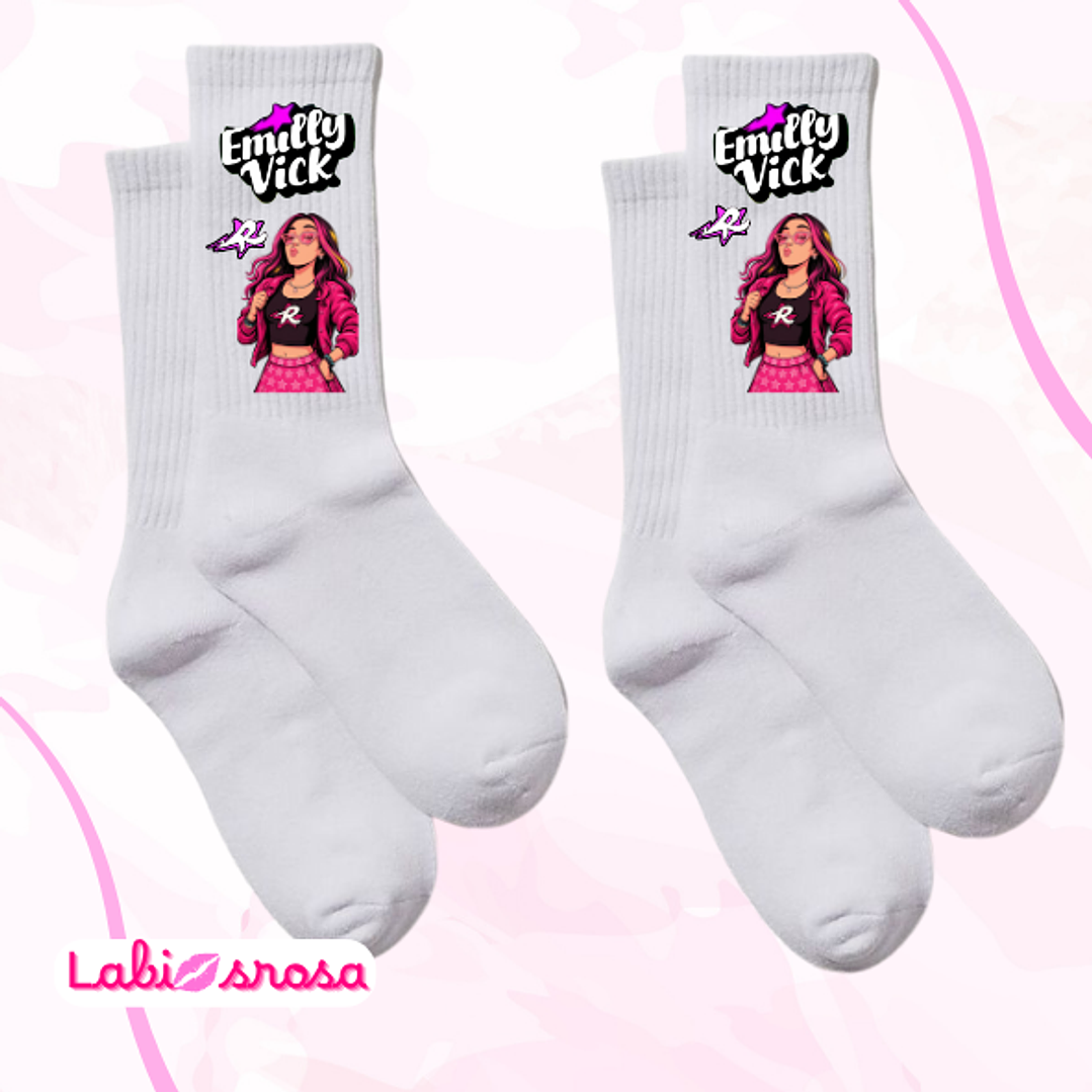 MEIAS PERSONALIZADA - EMILLY VICK  1