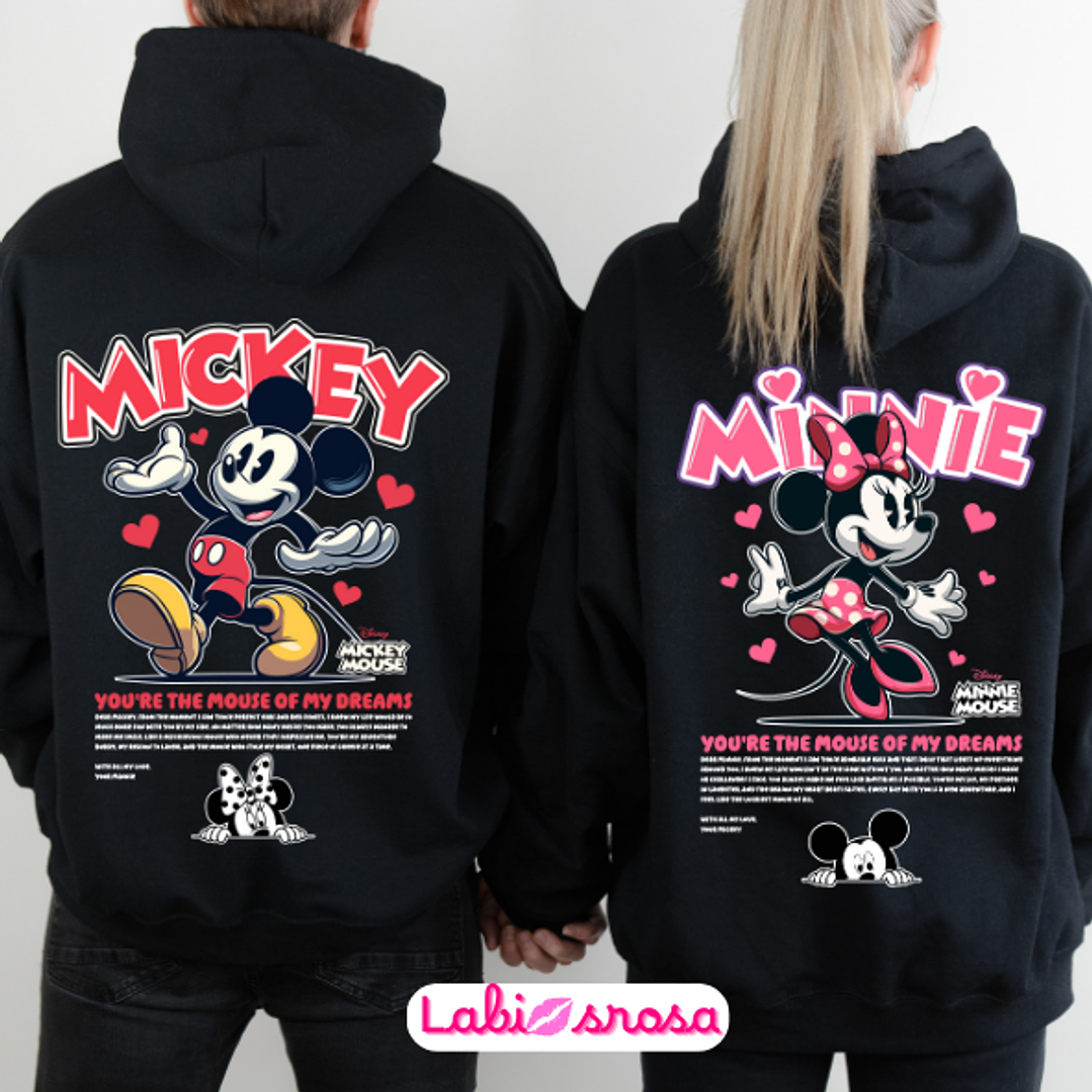CONJUTO DE DUAS SWEATS - MICKEY E MINNIE 1