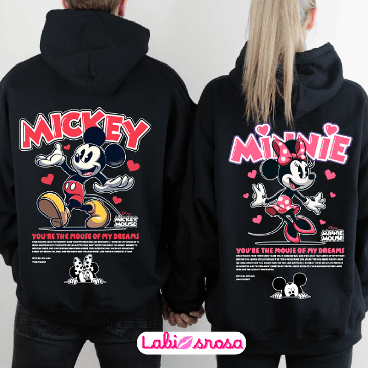 CONJUTO DE DUAS SWEATS - MICKEY E MINNIE 1