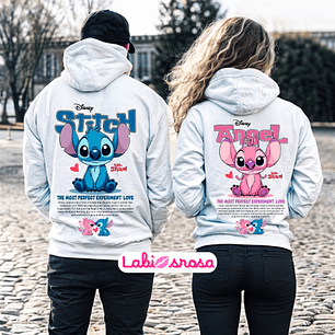 CONJUTO DE DUAS SWEATS - STITCH E ANGEL