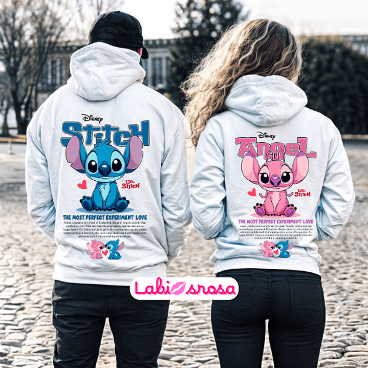 CONJUTO DE DUAS SWEATS - STITCH E ANGEL 1