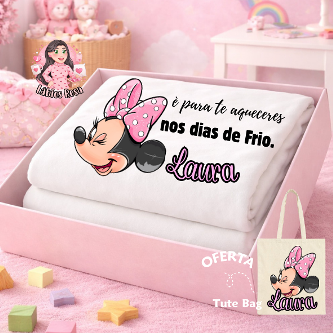 MANTA PERSONALIZADA - MINNIE 1