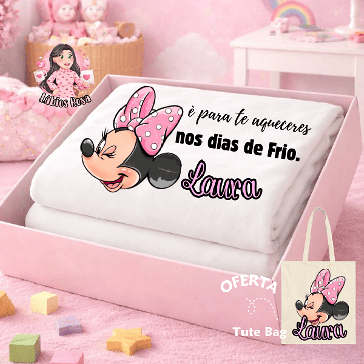 MANTA PERSONALIZADA - MINNIE 1