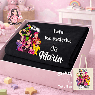 MANTA PERSONALIZADA - DOS ROSA