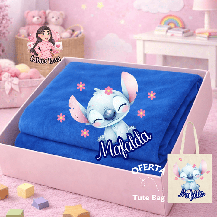 MANTA PERSONALIZADA - STITCH 1