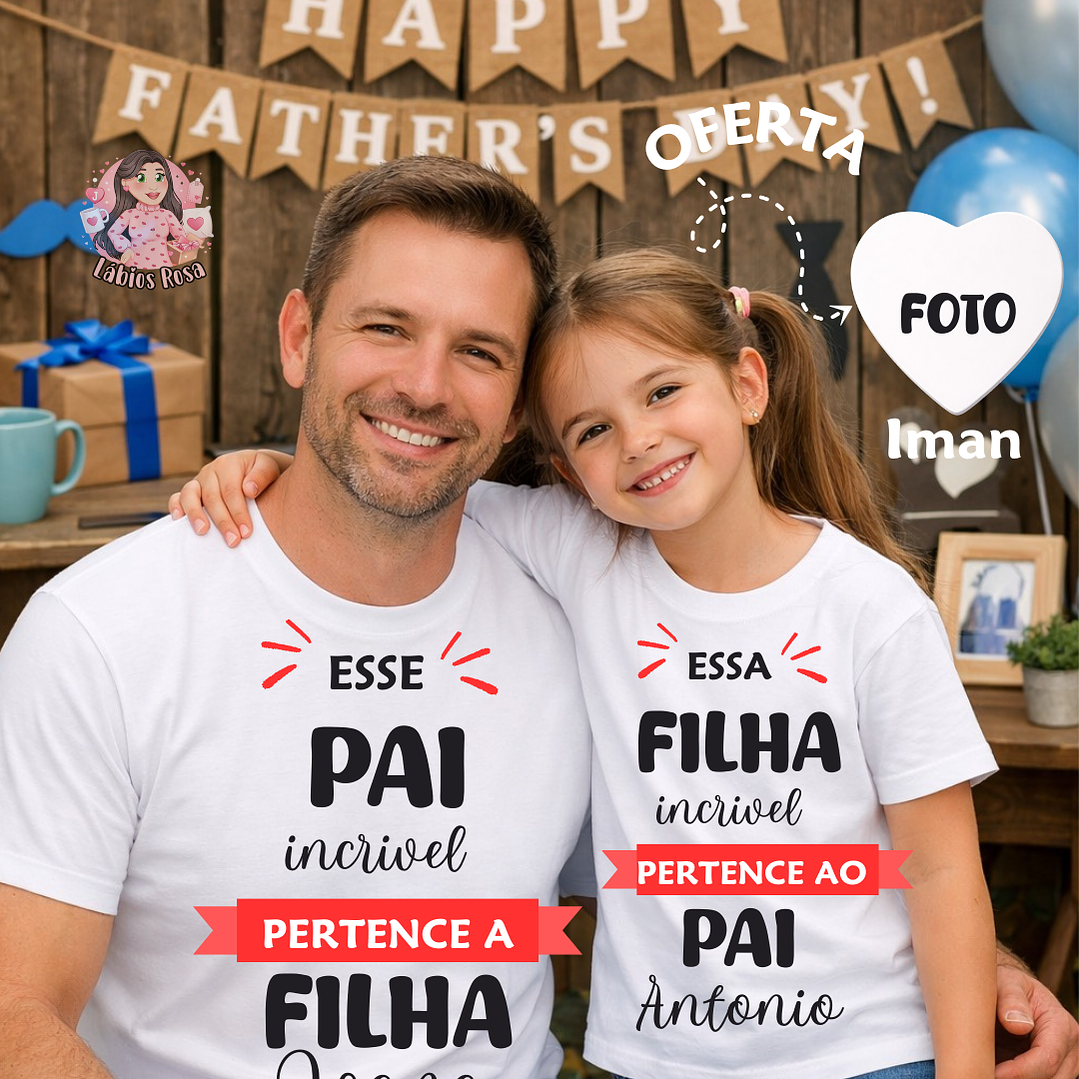 CAMISOLA PERSONALIZADA- DIA DO PAI 1