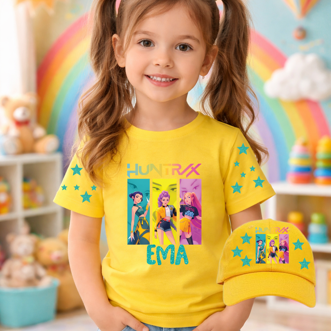 CONJUNTO PERSONALIZADO HUNTRIX - CAMISOLA + BONE 1