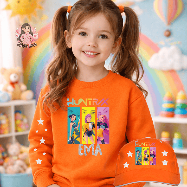 CONJUNTO PERSONALIZADO HUNTRIX - CAMISOLA + BONE 2