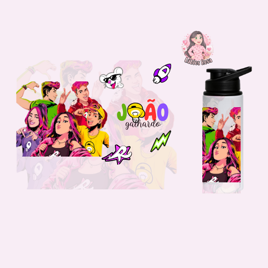CANTIL PERSONALIZADO -DOS ROSA 700ML 1