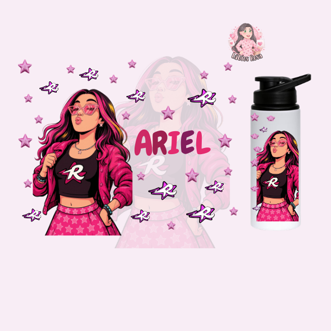 CANTIL PERSONALIZADO -DOS ROSA 700ML 2