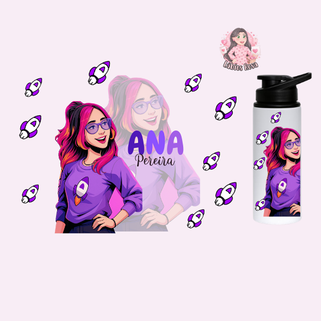 CANTIL PERSONALIZADO -DOS ROSA 700ML 3
