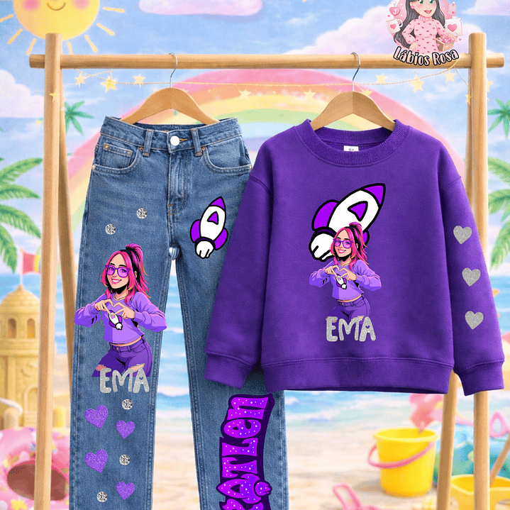 CONJUNTO PERSONALIZADO SWEAT + CALÇAS KATLEN 1