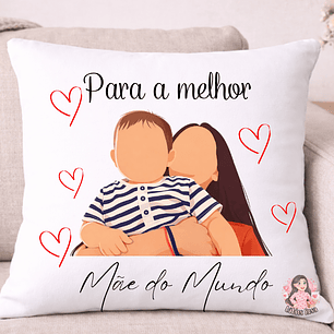 ALMOFADA PERSONALIZADA - DIA DA MÃE