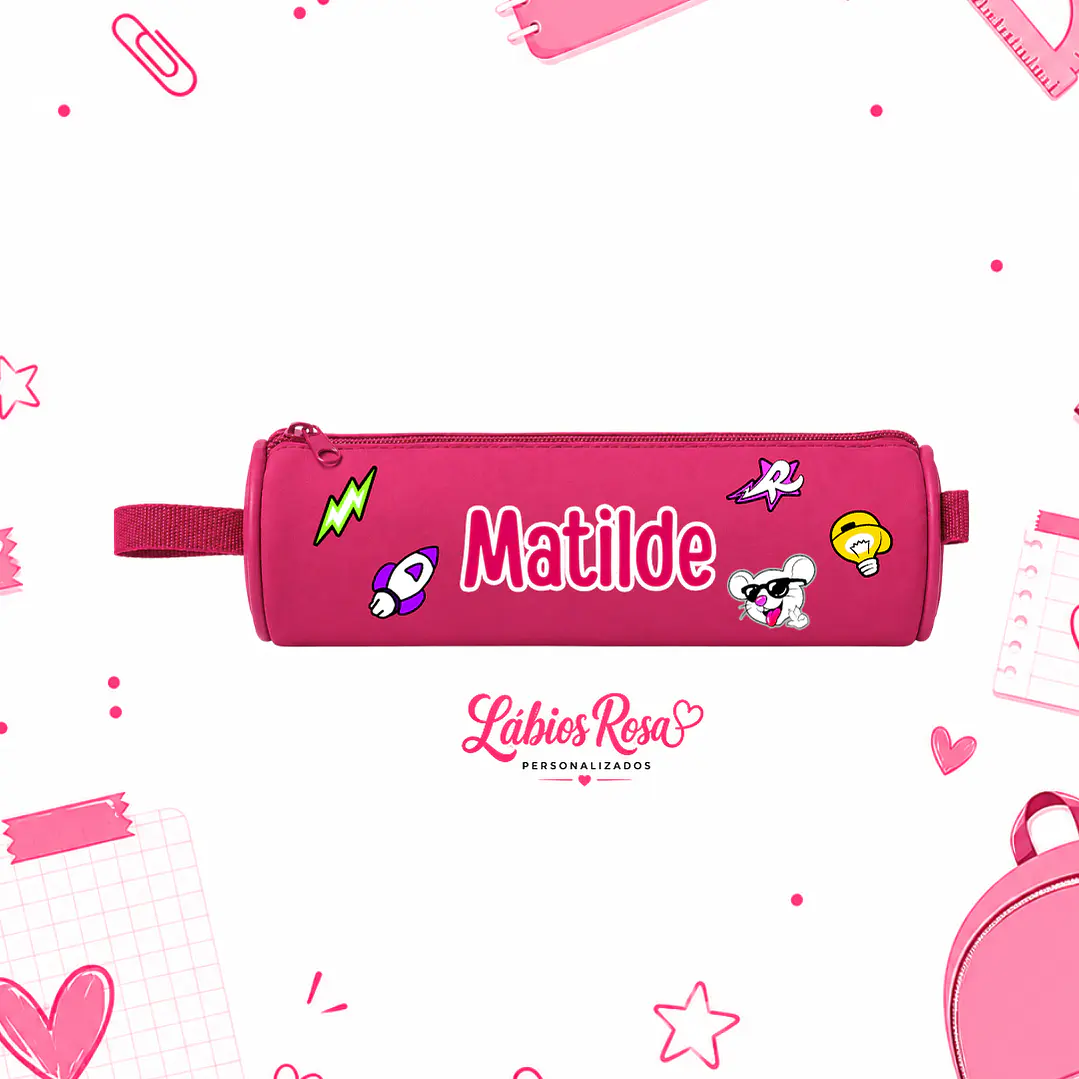 ESTOJO PERSONALIZADO -DOS ROSA 1
