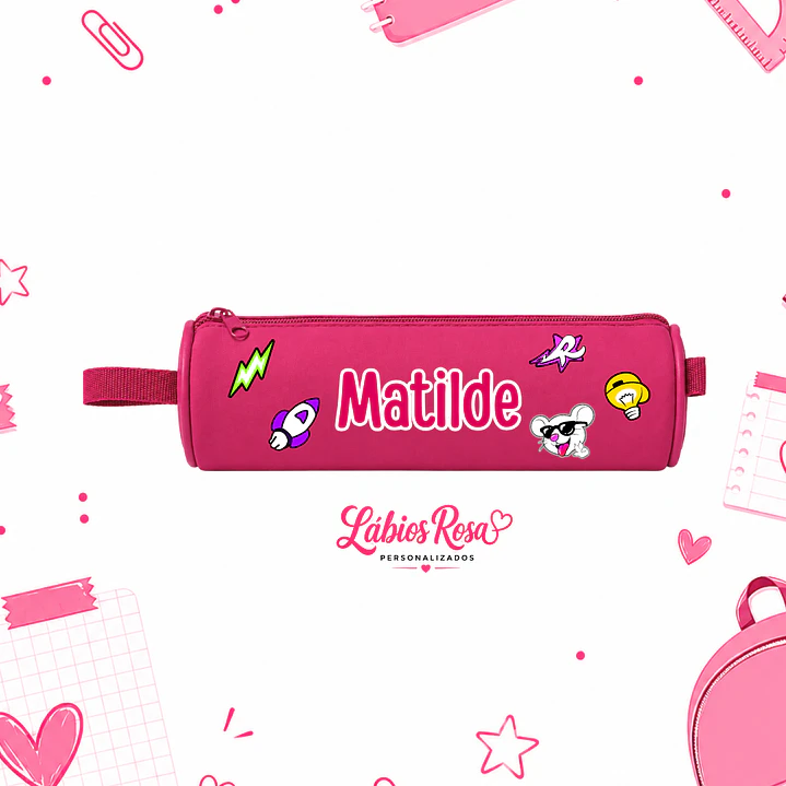 ESTOJO PERSONALIZADO -DOS ROSA 1