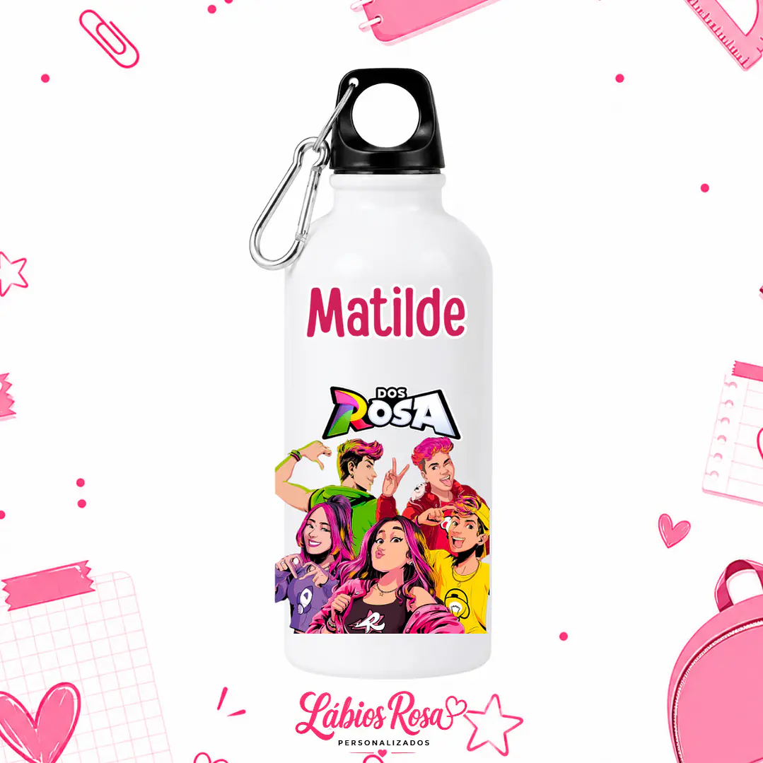 GARRAFA PERSONALIZADA -DOS ROSA 1