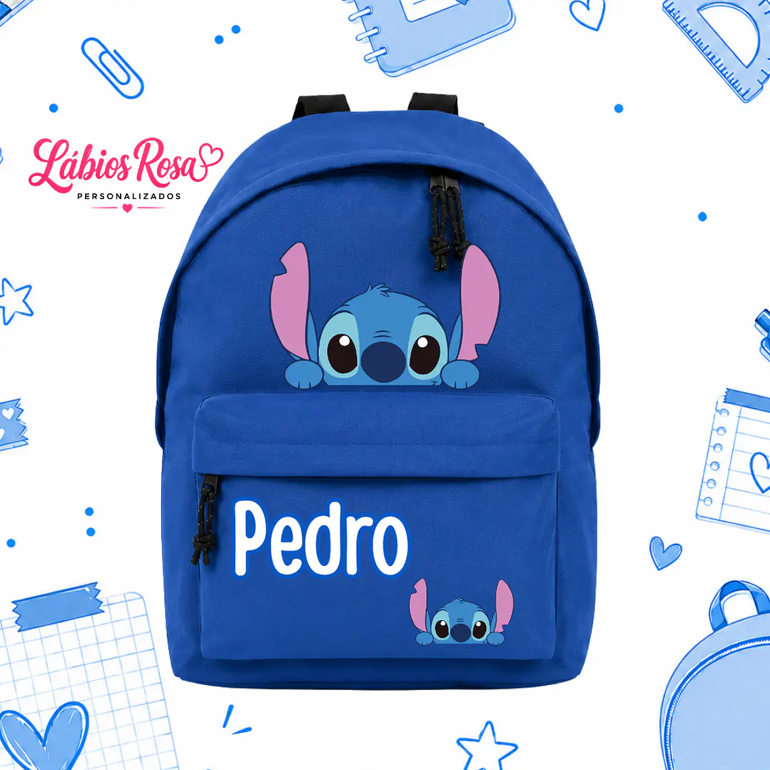 MOCHILA PERSONALIZADA - STITCH  1