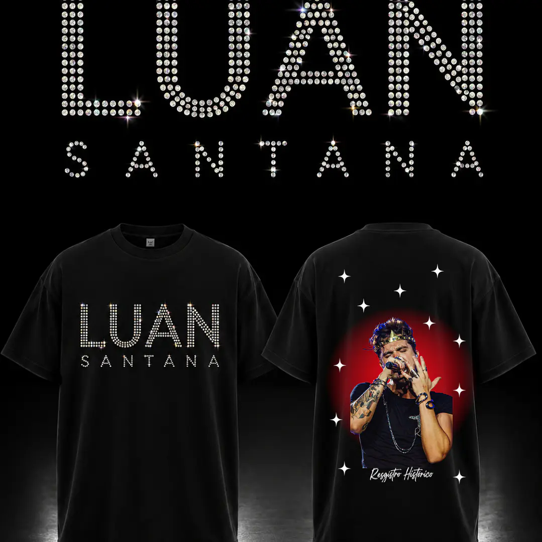 T-SHIRT LUAN SANTANA- BRILHANTES 1