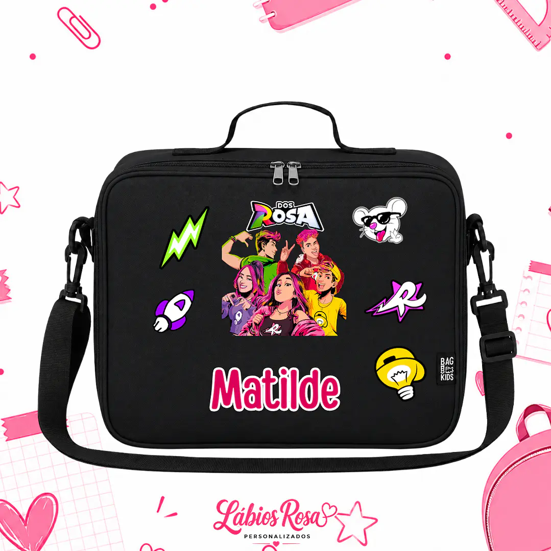 LANCHEIRA PERSONALIZADA - DOS ROSA 1