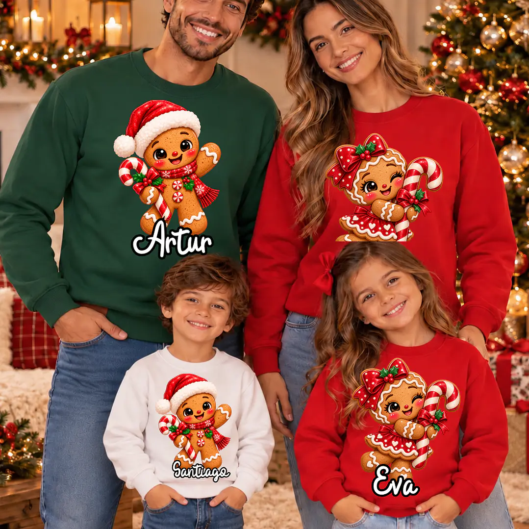 CAMISOLA NATAL PERSONALIZADA - ADULTO OU CRIANÇA 1