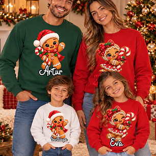 CAMISOLA NATAL PERSONALIZADA - ADULTO OU CRIANÇA
