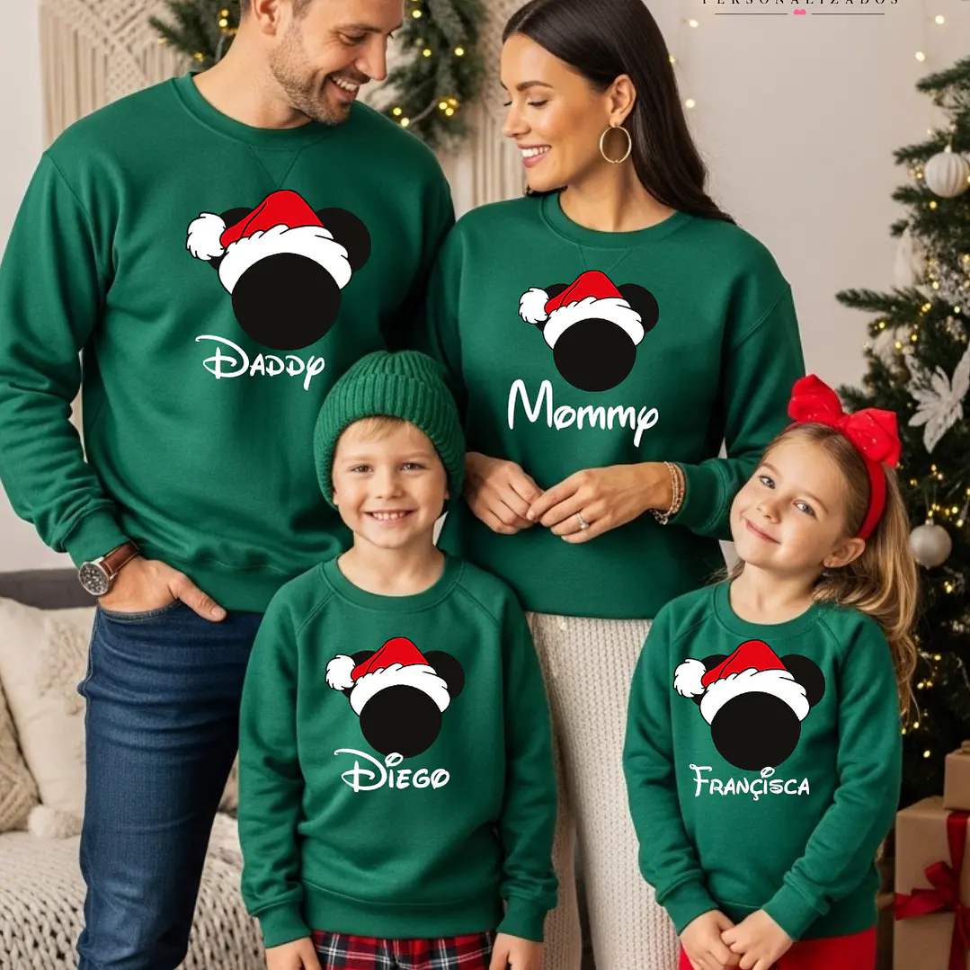 CAMISOLA NATAL PERSONALIZADA - ADULTO OU CRIANÇA 1
