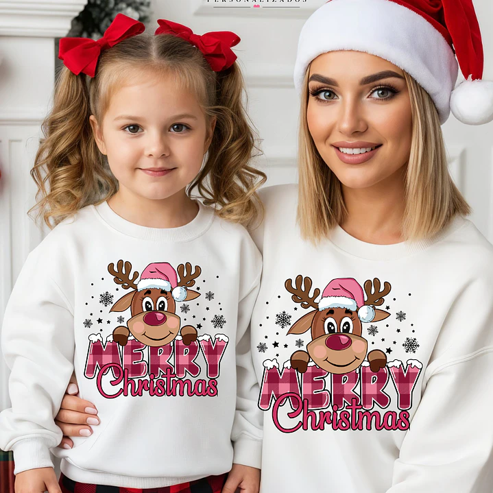 CAMISOLA NATAL PERSONALIZADA - ADULTO OU CRIANÇA 1