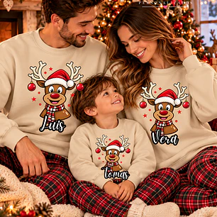 CAMISOLA NATAL PERSONALIZADA - ADULTO OU CRIANÇA