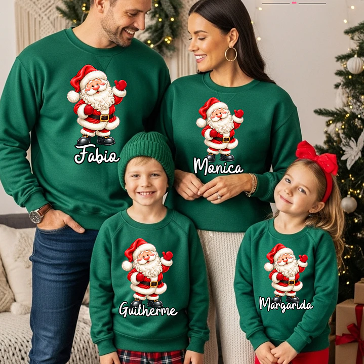 CAMISOLA NATAL PERSONALIZADA - ADULTO OU CRIANÇA 1