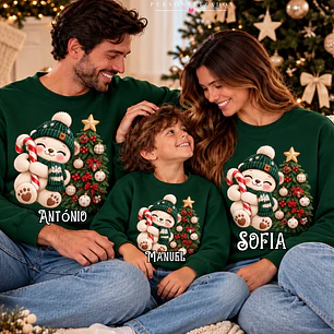 CAMISOLA NATAL PERSONALIZADA - ADULTO OU CRIANÇA