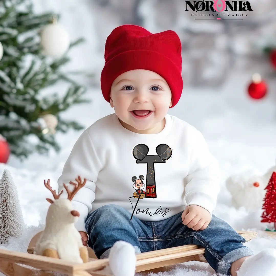 CAMISOLA NATAL PERSONALIZADA - ADULTO OU CRIANÇA 1