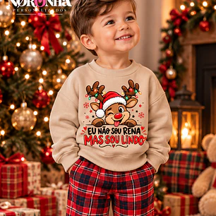 CAMISOLA NATAL PERSONALIZADA - ADULTO OU CRIANÇA