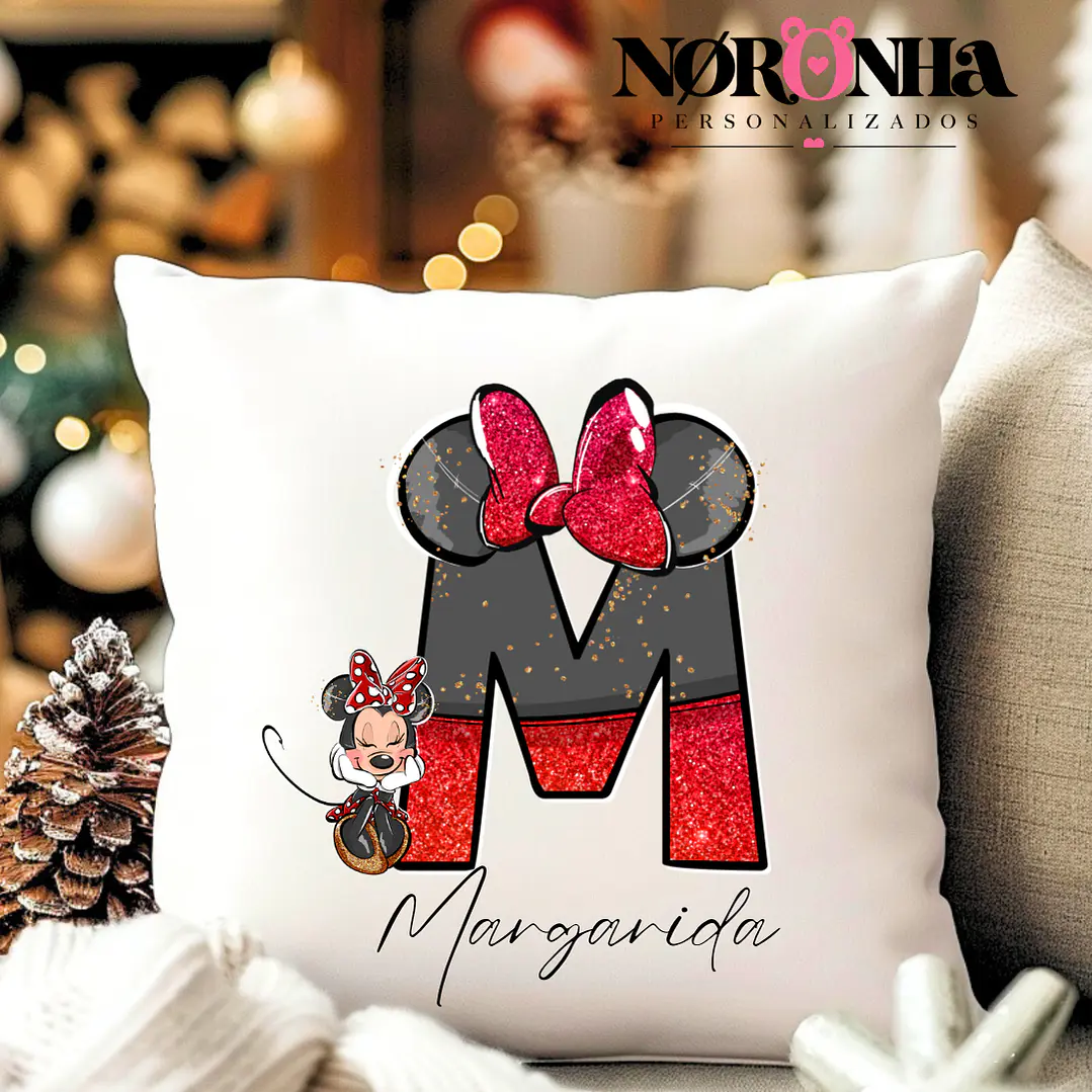 ALMOFADA MENINA PERSONALIZADA - INICIAL 1