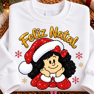 CAMISOLA NATAL PERSONALIZADA - ADULTO OU CRIANÇA