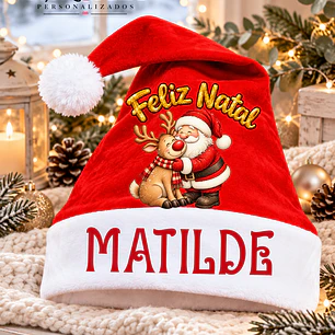 GORRO DE NATAL - PERSONALIZADO