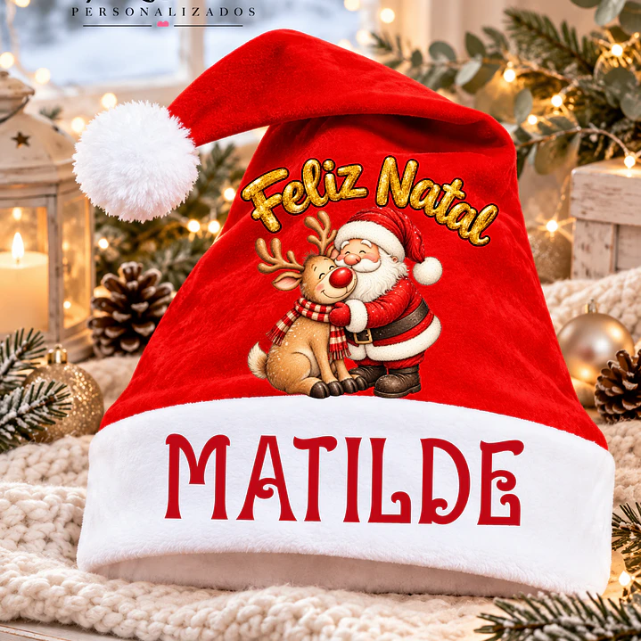 GORRO DE NATAL - PERSONALIZADO 1