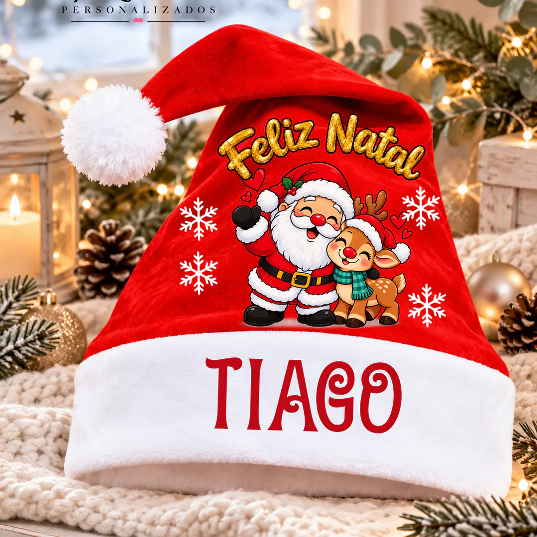 GORRO DE NATAL - PERSONALIZADO 1