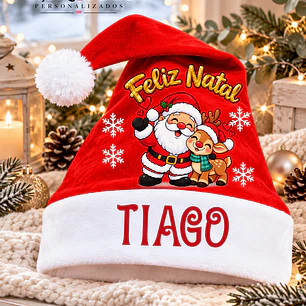 GORRO DE NATAL - PERSONALIZADO
