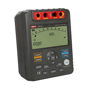 Medidor de Resistencia de Aislación + Certificación - Megóhmetro Uni-t - UT511
