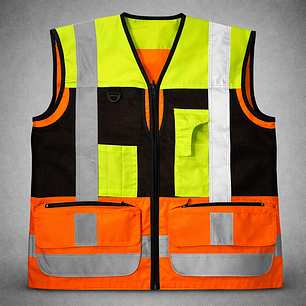 GEOLOGO BICOLOR NARANJO Y AMARILLO FLUOR