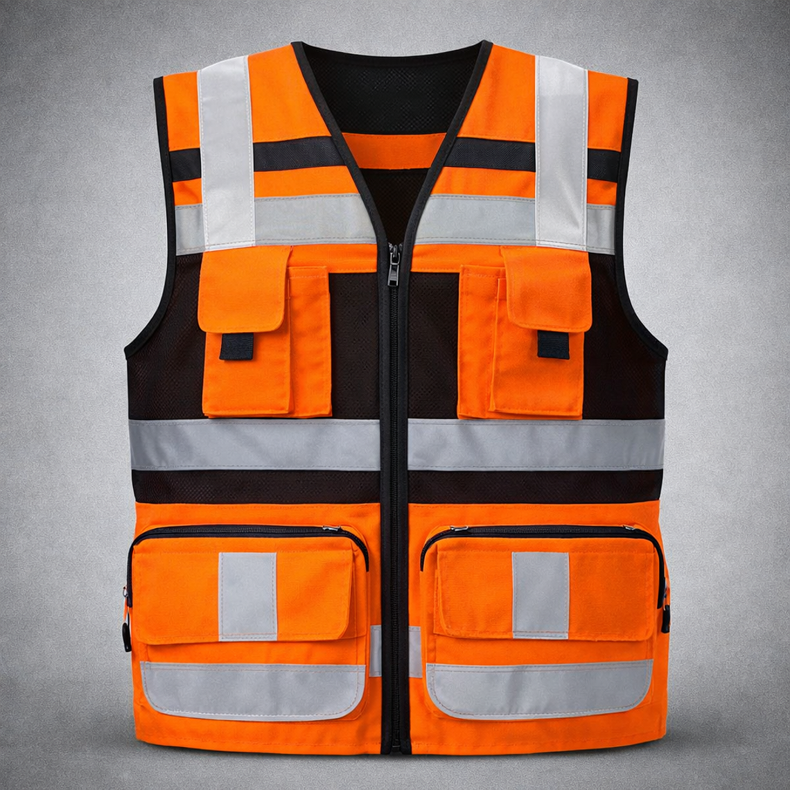 CHALECO GEOLOGO PLUS GENÉRICO NARANJO  1