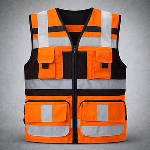 CHALECO GEOLOGO PLUS GENÉRICO NARANJO 