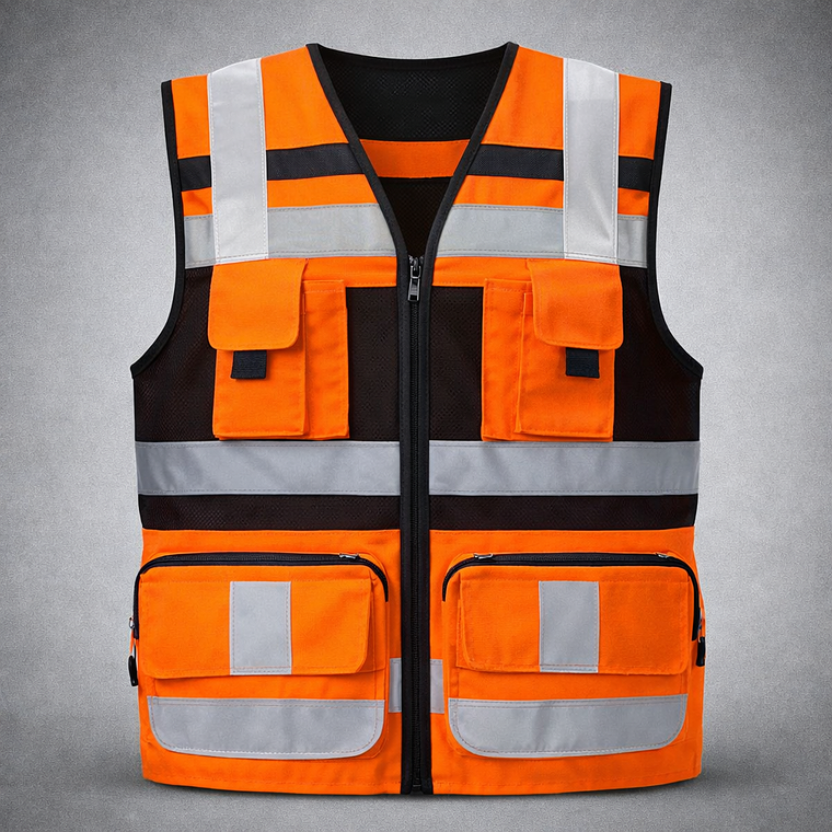 CHALECO GEOLOGO PLUS GENÉRICO NARANJO  1